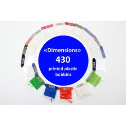 430 printed plastic bobbins...
