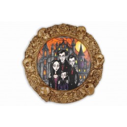 Gothic carved wooden round...