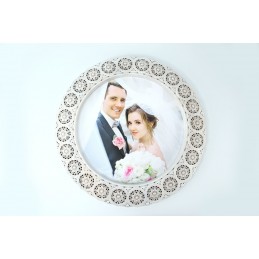 Wooden round frame / Mirror...