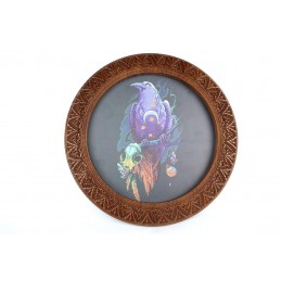 Wooden round frame / Mirror...