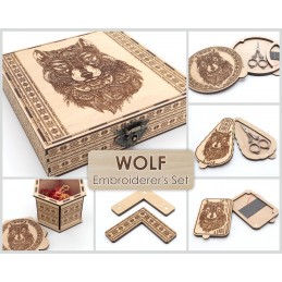 Wolf Box. Royal embroidery...